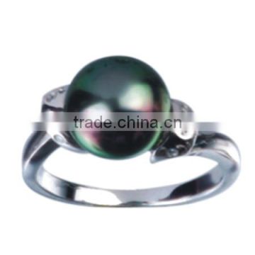 latest fashion seed peacock tahitian pearl ring designs for girls