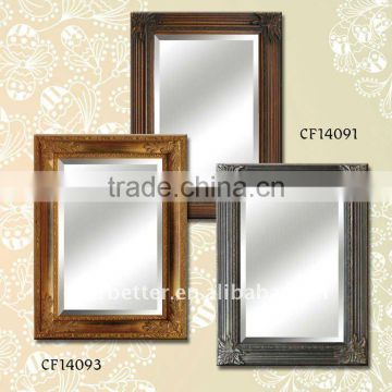 Classic traditional vintage wooden unique home decor hanging mirror