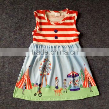 latest western frock design for baby girls beautiful girl stripe dresses in summer