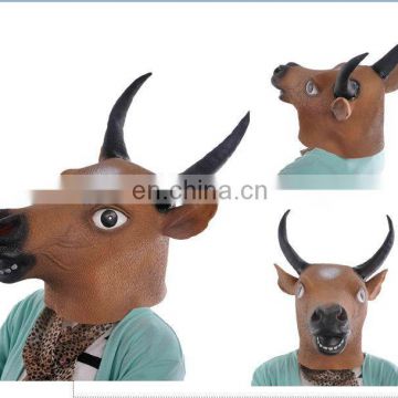 Latex Realistic Bull Mask for party