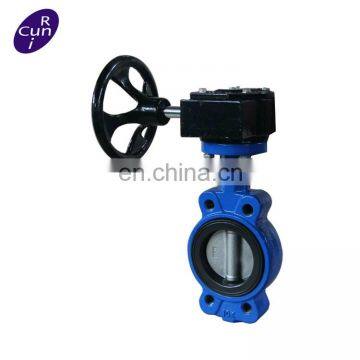 manual double eccentric flange pn40 butterfly valve