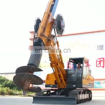 Crawler/wheeled type large hole rotary drilling rig large mobile construction hydraulic rotary drilling rig for soil