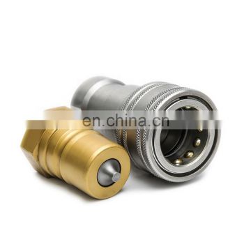 ISO7241B good quality close type connector hydraulic quick coupling with carbon steel
