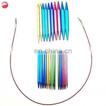 Wholesale Comfort Safe Metal Circular Knitting Needle With Removable Wire