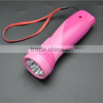 rechargeable led flashlight OMK 3224 pink led flashlight