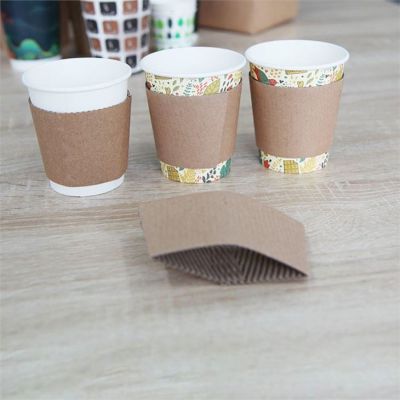 Corrugated paper thickened cup holder disposable cup holder