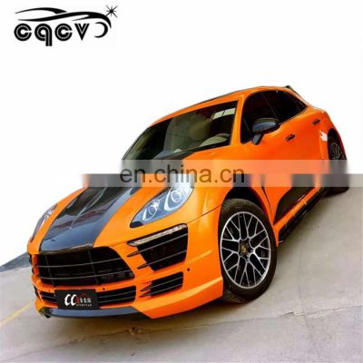 Good fitment GSC style wide body kit for Porsche MACAN front bumper rear bumper side skirts and wide flare for porsche macan