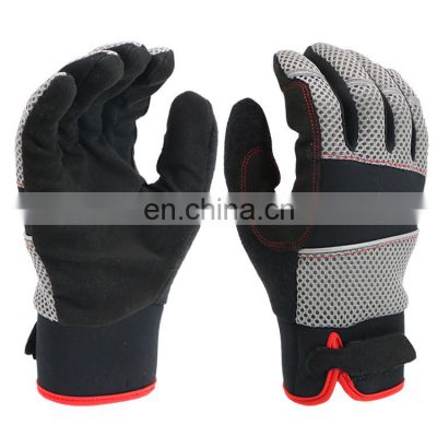 Anti slip safety building work mechanic gloves professional