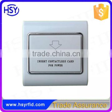 HSY-P128 Hotel take power insert card energy saver switch wall switches energy saving key card power switch for hotel management