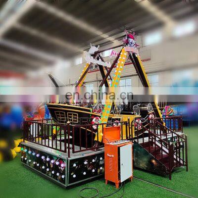 8/24 seat adult thrill extreme trailer mounted mobile amusement swing carnival kids mini pirate ship rides