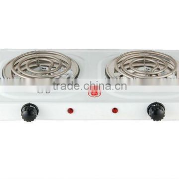 2 burner kitchen electric hot plate with different plug