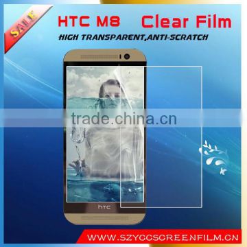 Anti glare anti scratch ultra clear screen protector/film/guard for HTC One M8