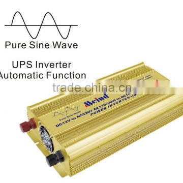 pure sine wave inverter 1000W UPS ,dc12V/24V to ac110V/220V with charger
