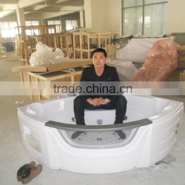 2016 Hot Selling Corner Bathtub with airpool and whirlpool