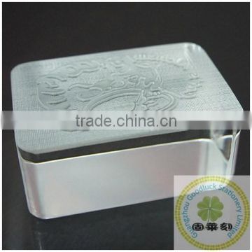 Custom animal logo rubber making clear soap stamps