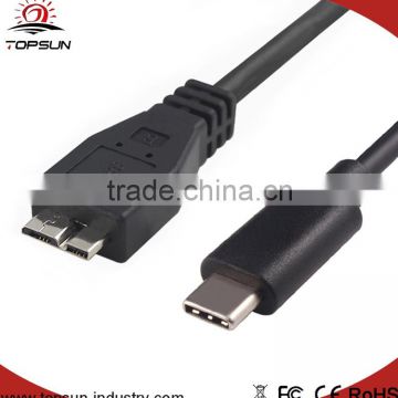 Fast Type C USB-3.1 male data cable to micro USB male for tablet pc