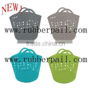 plastic baskets made of PE,flexible baskets,new product