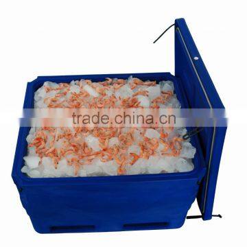 SCC brand good-sized fishing transport container produced by one piece roto-molded technology