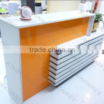 CE, SGS approval acrylic solid surface reception table