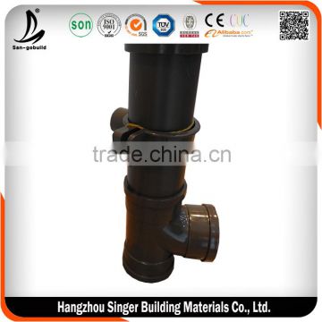 Low price black plastic drain pipe for sale, high quality black plastic water line pipe fittings