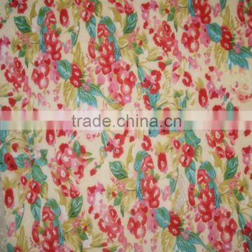 beautiful flower design pattern polyester spandex fabric