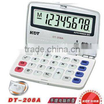 8-digit promotional mini flip up calculator DT-208A