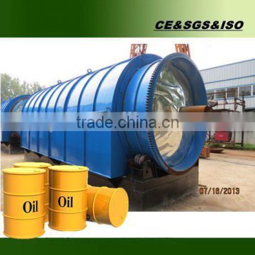 waste plastic refining to oil equipment with vertical condensers