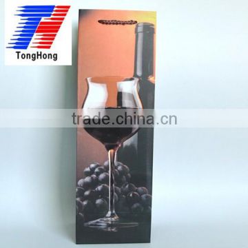 Wine paper bag made of kraft paper various color and size