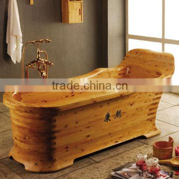 Bathtub cedar wood wooden wash tub wooden massage tub