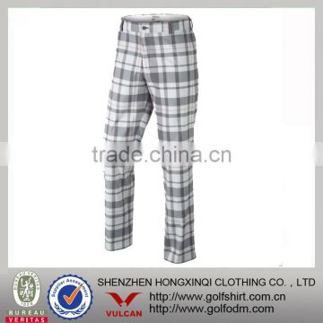 Golf Men Plaid Trousers Sports Leisure Pants