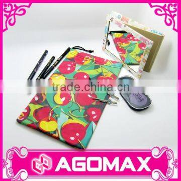 Custom photo printed washable microfiber pouch for cosmetic