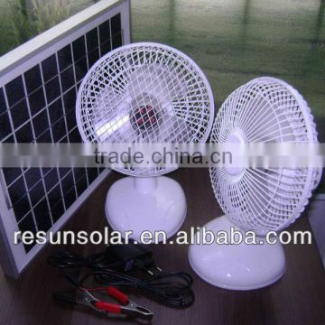 popular 24V 12V DC/rechargeable table fan/solar dc fan /ACDC
