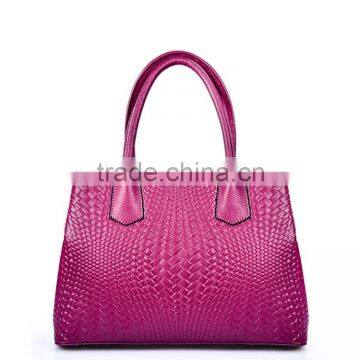 High Quality New Design Fashion wowen PU Leather Hand Bags from China