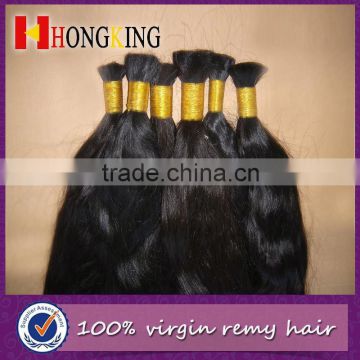 Indian Virgin Remy Human Hair Bulk Without Weft