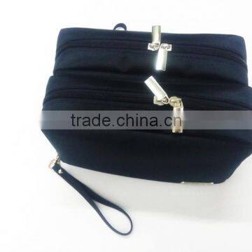 ISO9001:2008 Factory deep blue cosmetic bag for men