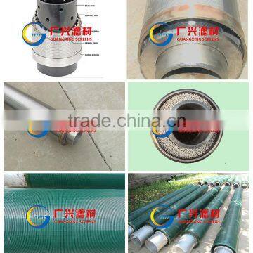 AISI 304 water well jacketed screen pipe for control sand