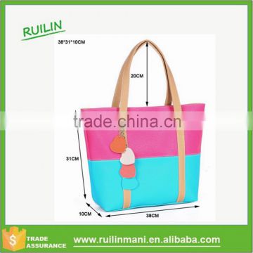 Hand bags woman order from china direct with leather shoulder straps