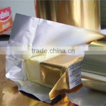 Manufacturer customized Printing food grade aluminum foil laminated coated butter paper