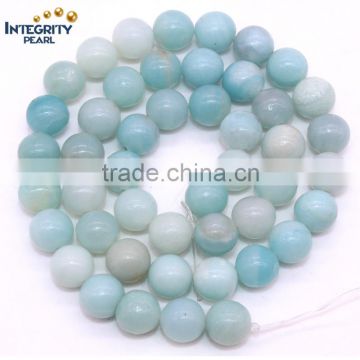 DIY gemstone loose strand 4 6 8 10 12 mm wholesale natural amazonite beads strand