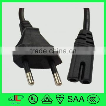 Europe standard 2 pin - 2 prong for laptop with C7 connector