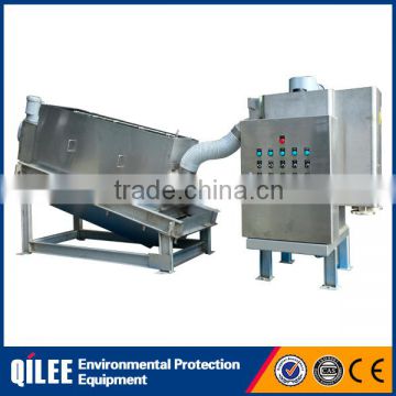 Dyeing factory automatic wastewater treatment screw press manufacturer
