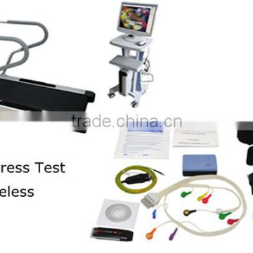 Newest ECG Stress Test System PC Software Wireless for Cardiac Stress Exercise Optional Treadmill high-end