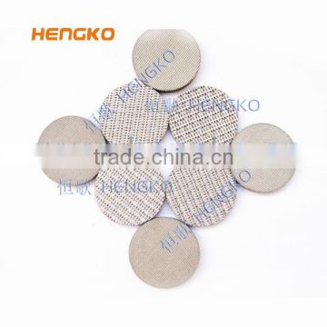 Porous sintered staintless steel filter mesh disc
