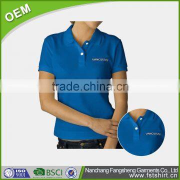 2016 cheap polo t-shirt high quality 100% cotton vietnam polo shirt custom design polo shirt factory