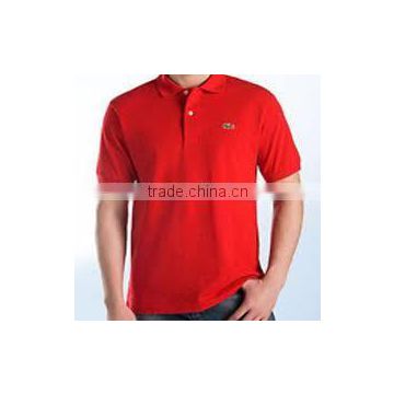 Embroidery Red t Shirt Men