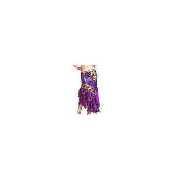 Performance Belly Dance Skirts In Golden Coin Wrap , Length 93 cm / 36.5 Inch