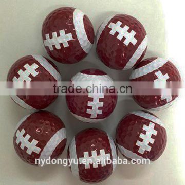 rugby sports serials golf ball / jg creative golf gift ball/6 designs golf practice balls