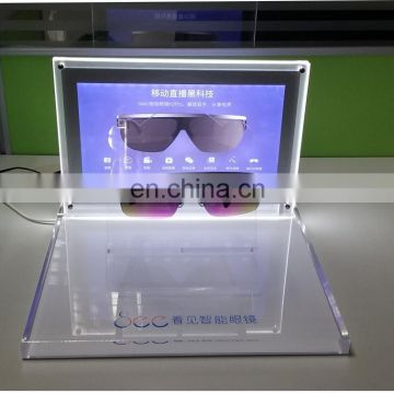 Factory custom Led pmma glasses display stand acrylic glasses display