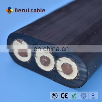 Flat submersible pump cable flexible flat cable