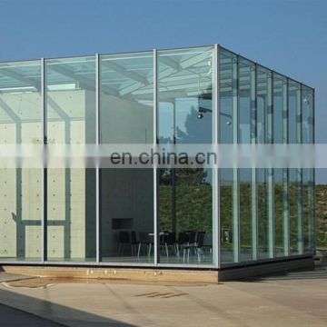 Commercial building decorative install tempered flat glass